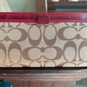 Coach Checkbook Cover